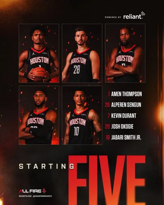 亿万28官网-火箭首发:阿门、奥科吉、杜兰特、小贾巴里、申京