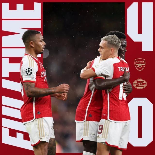 亿万28官方网站-【欧冠】三叉戟齐破门！阿森纳4比0埃因霍温开门红