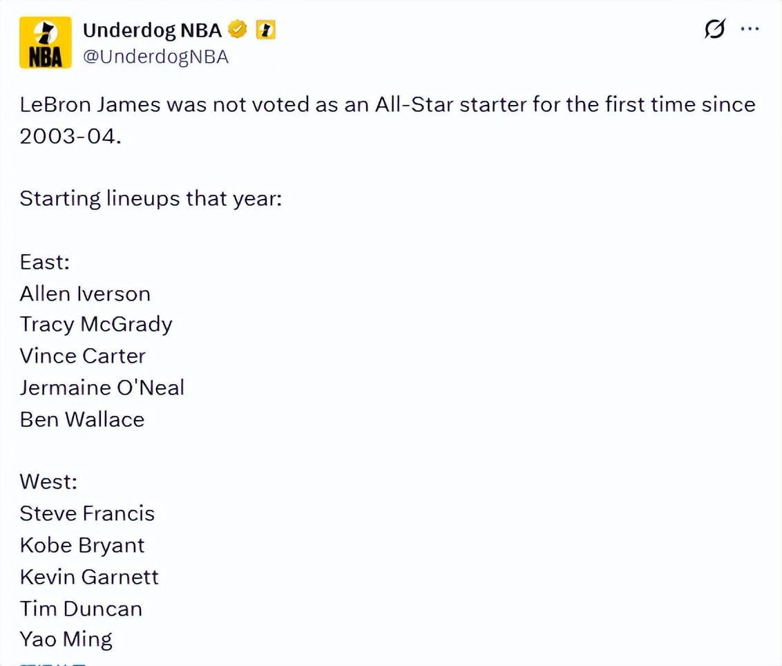 老詹全明星得票西部第9！无缘连续22年首发 教练和萧华选他参赛？